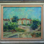 Nikola Graovac <br>Kneževac, 1945 <br>Oil on canvas, 60.7 × 50.5 cm <br>On the inner frame: Кнежевац од Граовца, and inscrip¬tion on the author and work